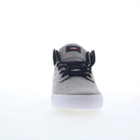 Globe Motley Mid GBMOTLEYM Mens Gray Canvas Skate Inspired Sneakers Shoes