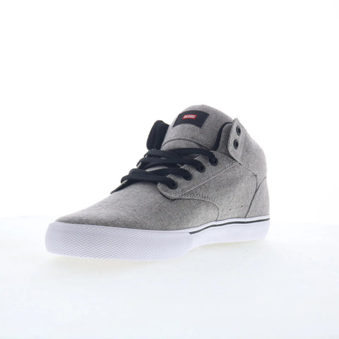 Globe Motley Mid GBMOTLEYM Mens Gray Canvas Skate Inspired Sneakers Shoes