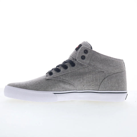 Globe Motley Mid GBMOTLEYM Mens Gray Canvas Skate Inspired Sneakers Shoes