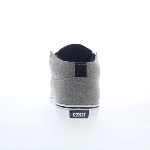 Globe Motley Mid GBMOTLEYM Mens Gray Canvas Skate Inspired Sneakers Shoes