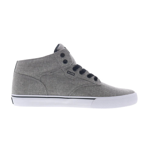 Globe Motley Mid GBMOTLEYM Mens Gray Canvas Skate Inspired Sneakers Shoes
