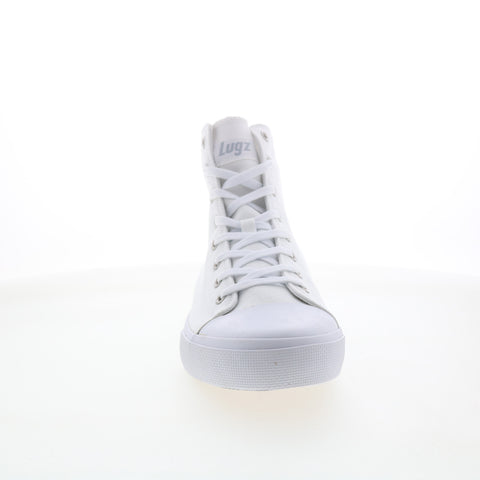 Lugz Rover HI MROVEHC-100 Mens White Canvas Lace Up Lifestyle Sneakers Shoes