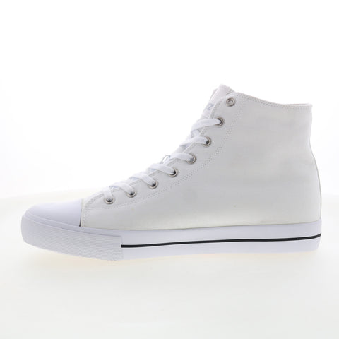 Lugz Rover HI MROVEHC-100 Mens White Canvas Lace Up Lifestyle Sneakers Shoes