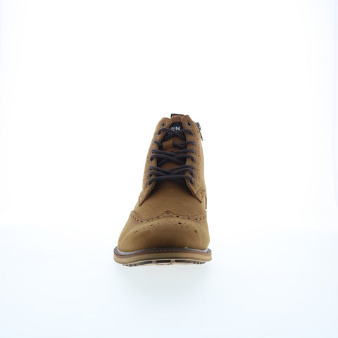 Steve Madden M-Ryland Mens Brown Suede Lace Up Casual Dress Boots