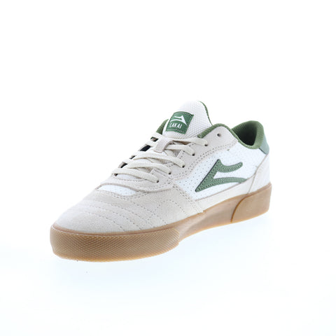 Lakai Cambridge Mens Beige Suede Lace Up Skate Inspired Sneakers Shoes