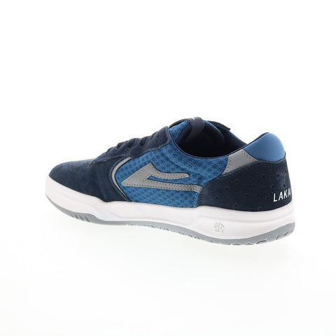 Lakai Atlantic MS2220082B00 Mens Blue Suede Skate Inspired Sneakers Shoes