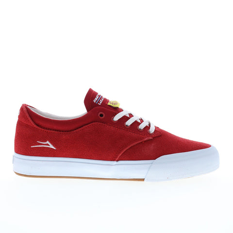 Lakai Wilkins MS2240233A00 Mens Red Suede Skate Inspired Sneakers Shoes