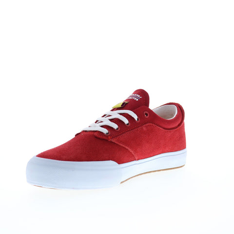 Lakai Wilkins Jimmy Wilkins Mens Red Suede Skate Inspired Sneakers Shoes