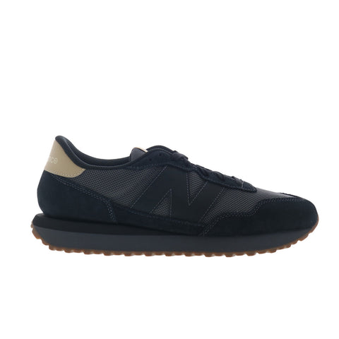 New Balance 237 Retro MS237LOB Mens Black Mesh Lifestyle Sneakers Shoes