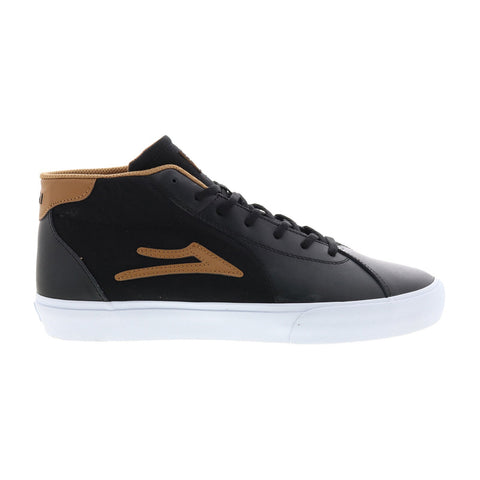 Lakai Flaco II Mid MS3220113A00 Mens Black Skate Inspired Sneakers Shoes