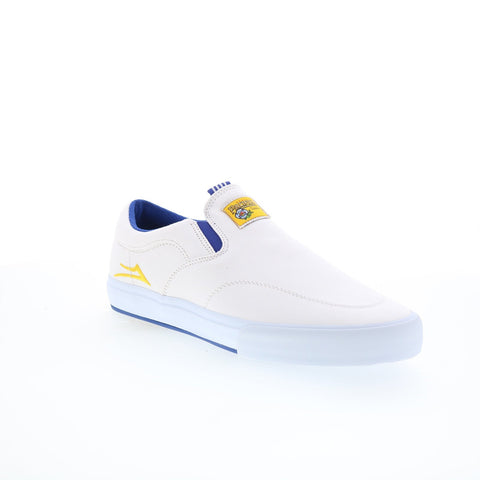 Lakai Owen VLK SMU Pacifico Mens White Skate Inspired Sneakers Shoes