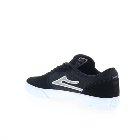 Lakai Cardiff MS3230264A00 Mens Black Suede Skate Inspired Sneakers Shoes