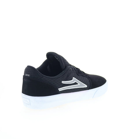 Lakai Cardiff MS3230264A00 Mens Black Suede Skate Inspired Sneakers Shoes