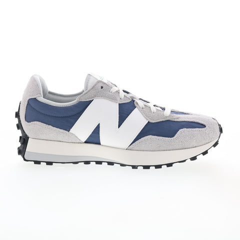 New Balance 327 MS327CZ Mens Gray Suede Lace Up Lifestyle Sneakers Shoes
