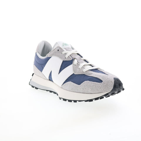New Balance 327 MS327CZ Mens Gray Suede Lace Up Lifestyle Sneakers Shoes