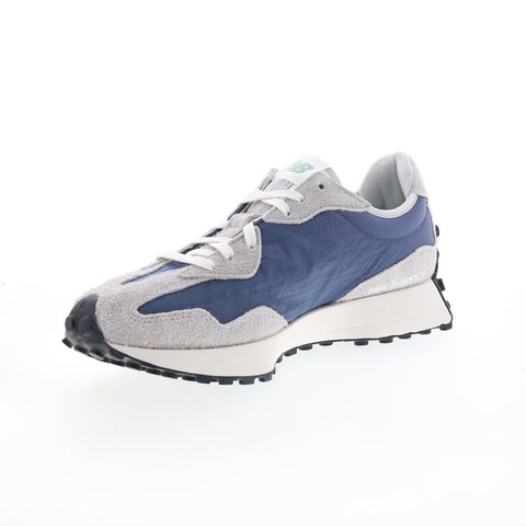 New Balance 327 MS327CZ Mens Gray Suede Lace Up Lifestyle Sneakers Shoes