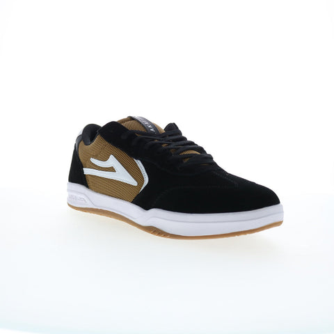 Lakai Atlantic MS4240082B00 Mens Black Suede Skate Inspired Sneakers Shoes