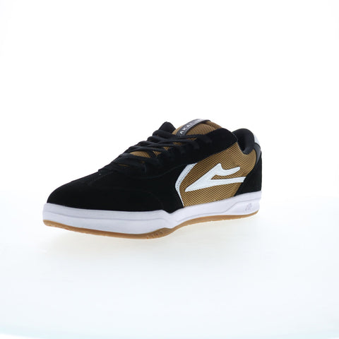 Lakai Atlantic MS4240082B00 Mens Black Suede Skate Inspired Sneakers Shoes