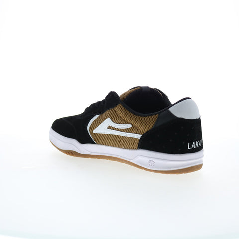 Lakai Atlantic MS4240082B00 Mens Black Suede Skate Inspired Sneakers Shoes