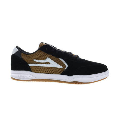 Lakai Atlantic MS4240082B00 Mens Black Suede Skate Inspired Sneakers Shoes