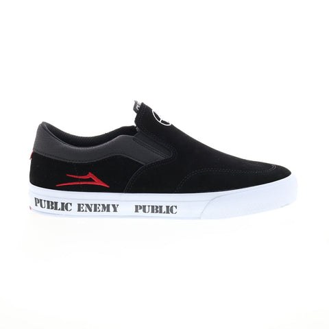 Lakai Owen Vlk Public Enemy MS4240232A00 Mens Black Suede Skate Sneakers Shoes