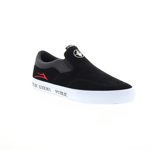 Lakai Owen Vlk Public Enemy MS4240232A00 Mens Black Suede Skate Sneakers Shoes