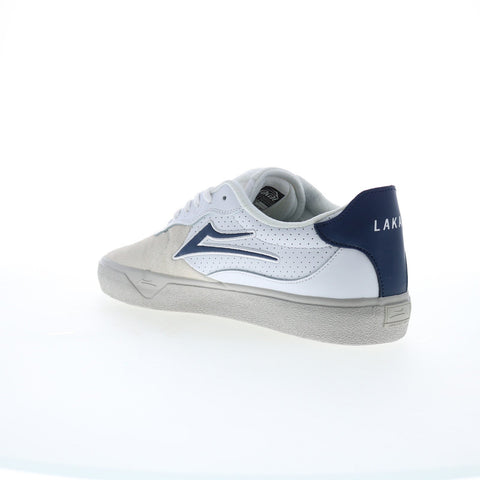 Lakai Essex MS4240263A00 Mens White Leather Skate Inspired Sneakers Shoes