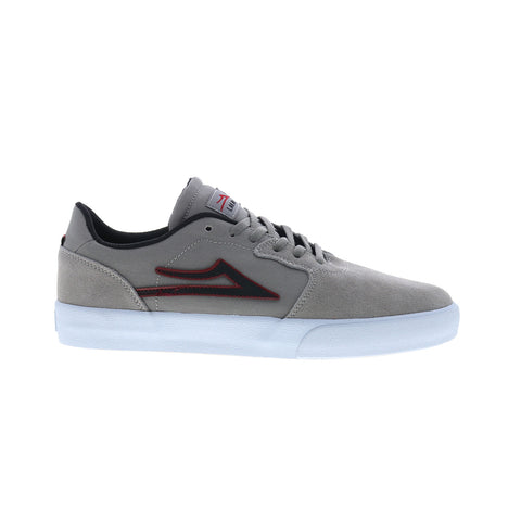 Lakai Cardiff MS4240264A00 Mens Gray Suede Skate Inspired Sneakers Shoes