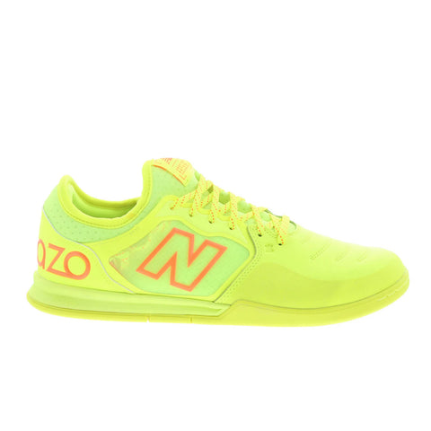 New Balance Audazo V5+ Pro Indoor Mens Yellow Wide Athletic Soccer Shoes