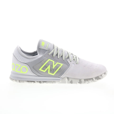 New Balance Audazo V5+ Pro Suede Indoor Mens Gray Athletic Soccer Shoes