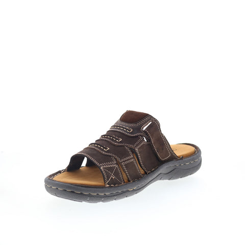 Propet Jace MSO001LCF Mens Brown Extra Extra Wide 6E Slides Sandals Shoes