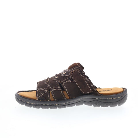 Propet Jace MSO001LCF Mens Brown Extra Extra Wide 6E Slides Sandals Shoes