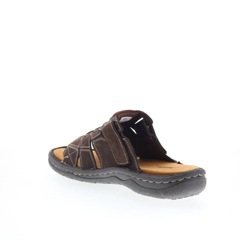 Propet Jace MSO001LCF Mens Brown Extra Extra Wide 6E Slides Sandals Shoes