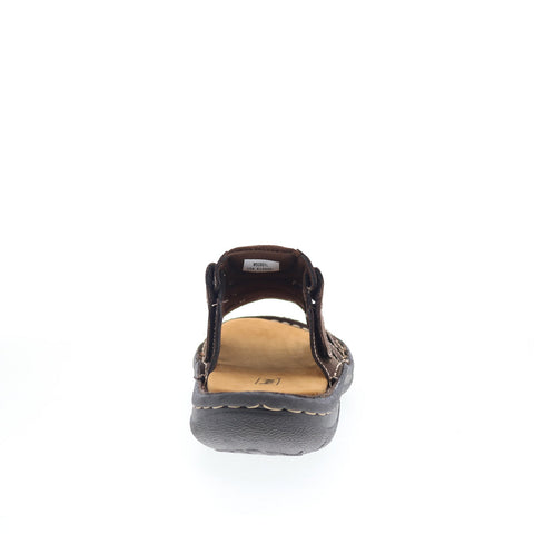 Propet Jace MSO001LCF Mens Brown Extra Extra Wide 6E Slides Sandals Shoes