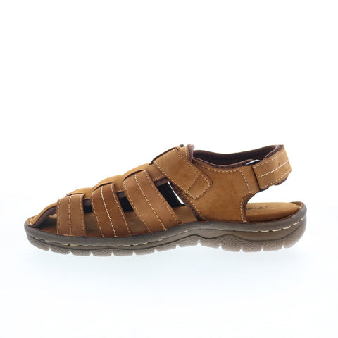 Propet Joseph MSO003LBR Mens Brown Extra Extra Wide 6E Sport Sandals Shoes