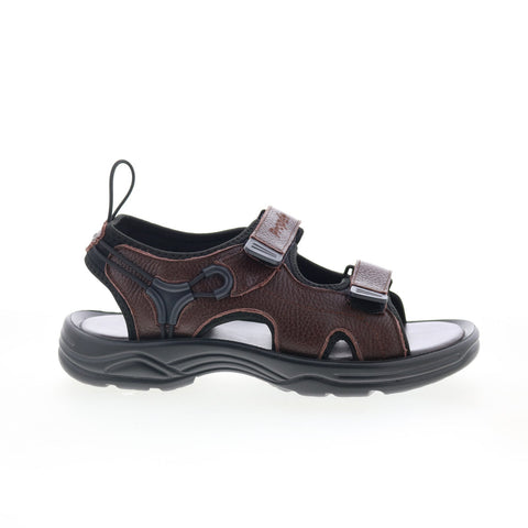 Propet SurfWalker II MSV023LBR Mens Brown Extra Wide Strap Sport Sandals Shoes