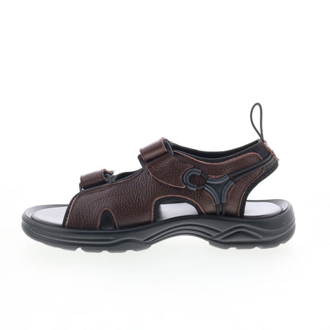 Propet SurfWalker II MSV023LBR Mens Brown Extra Wide Strap Sport Sandals Shoes
