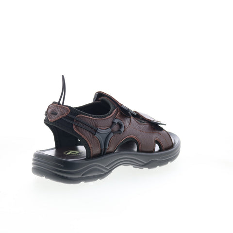 Propet SurfWalker II MSV023LBR Mens Brown Extra Wide Strap Sport Sandals Shoes