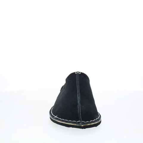 Pajar Muller PDPSL00350.01 Mens Black Suede Slip On Clogs Slippers Shoes