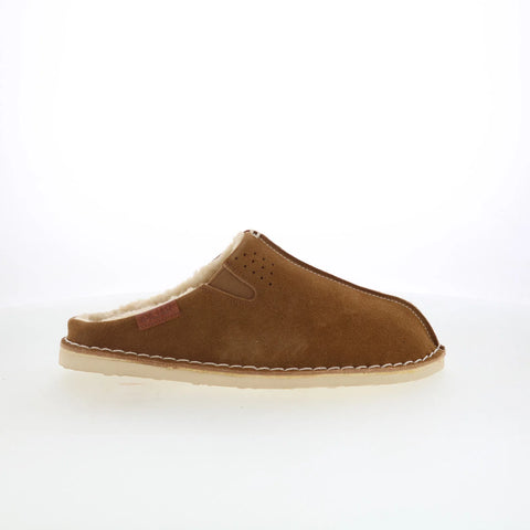 Pajar Muller PDPSL00350.01 Mens Brown Suede Slip On Clogs Slippers Shoes
