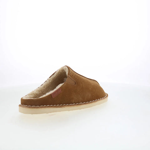 Pajar Muller PDPSL00350.01 Mens Brown Suede Slip On Clogs Slippers Shoes