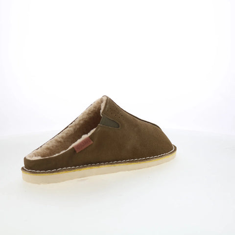 Pajar Muller PDPSL00350.01 Mens Brown Canvas Slip On Clogs Slippers Shoes