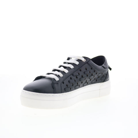 Miz Mooz Murphie Womens Black Leather Lace Up Lifestyle Sneakers Shoes