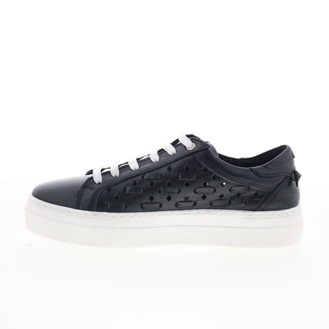 Miz Mooz Murphie Womens Black Leather Lace Up Lifestyle Sneakers Shoes