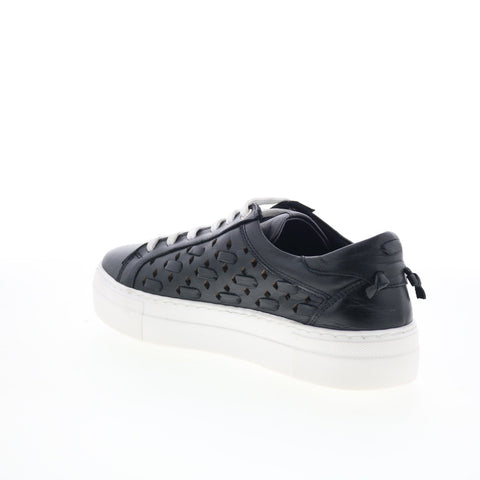 Miz Mooz Murphie Womens Black Leather Lace Up Lifestyle Sneakers Shoes