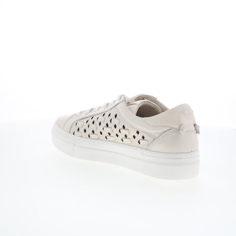 Miz Mooz Murphie Womens Beige Leather Lace Up Lifestyle Sneakers Shoes
