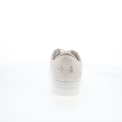 Miz Mooz Murphie Womens Beige Leather Lace Up Lifestyle Sneakers Shoes