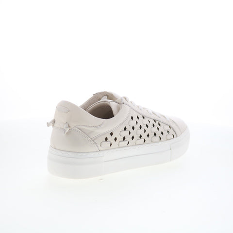 Miz Mooz Murphie Womens Beige Leather Lace Up Lifestyle Sneakers Shoes