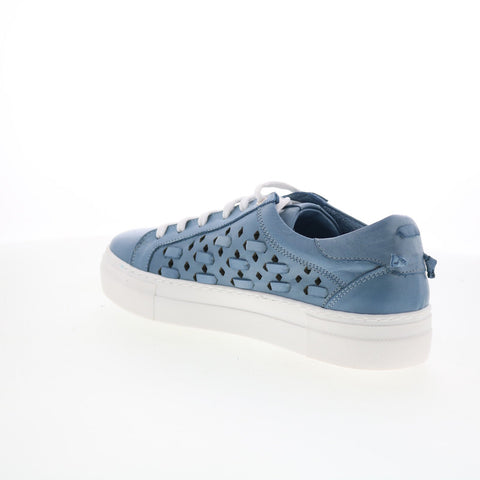 Miz Mooz Murphie Womens Blue Leather Lace Up Lifestyle Sneakers Shoes