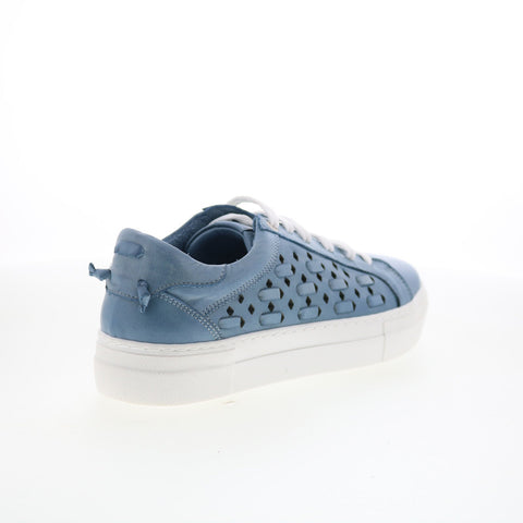 Miz Mooz Murphie Womens Blue Leather Lace Up Lifestyle Sneakers Shoes